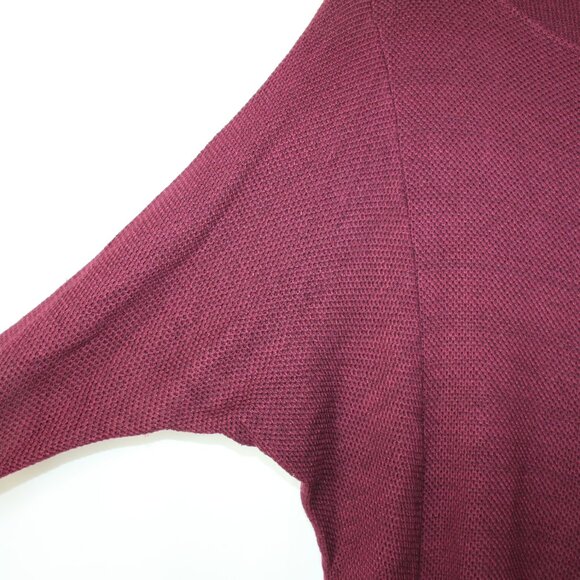 MICKEY & JENNY WOMENS BURGUNDY KNIT SWEATER TOP SZ M LONG SLEEVE USA DOLMAN - Picture 7 of 16